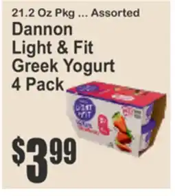 Almonte's Food Dynasty Marketplace Dannon Light & Fit Greek Yogurt offer