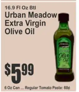 Almonte's Food Dynasty Marketplace 16.9 Fl Oz Btl Urban Meadow Extra Virgin Olive Oil offer