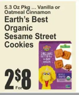 Almonte's Food Dynasty Marketplace Earth's Best Organic Sesame Street Cookies offer