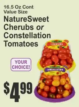 Almonte's Food Dynasty Marketplace 16.5 Oz Cont Value Size NatureSweet Cherubs or Constellation Tomatoes offer