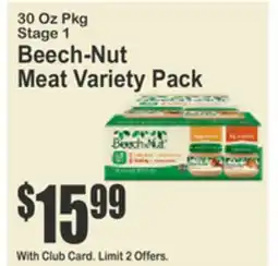 Almonte's Food Dynasty Marketplace Beech-Nut Meat Variety Pack offer