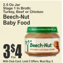 Almonte's Food Dynasty Marketplace Beech-Nut Baby Food offer