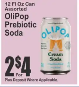 Almonte's Food Dynasty Marketplace OliPop Prebiotic Soda offer