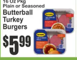 Almonte's Food Dynasty Marketplace Butterball Turkey Burgers offer