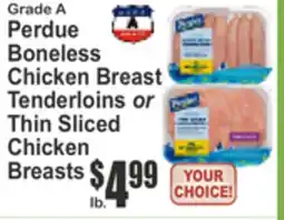 Almonte's Food Dynasty Marketplace Perdue Boneless Chicken Breast Tenderloins or Thin Sliced Chicken Breasts offer