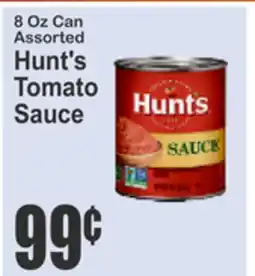Almonte's Food Dynasty Marketplace 8 Oz Can Assorted Hunt's Tomato Sauce offer
