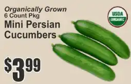Almonte's Food Dynasty Marketplace Organically Grown 6 Count Pkg Mini Persian Cucumbers offer
