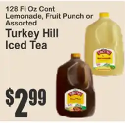 Almonte's Food Dynasty Marketplace 128 Fl Oz Cont Lemonade, Fruit Punch or Assorted Turkey Hill Iced Tea offer