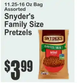 Almonte's Food Dynasty Marketplace Snyder's Family Size Pretzels offer