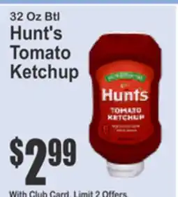 Almonte's Food Dynasty Marketplace 32 Oz Btl Hunt's Tomato Ketchup offer