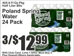 Almonte's Food Dynasty Marketplace Poland Spring Water offer