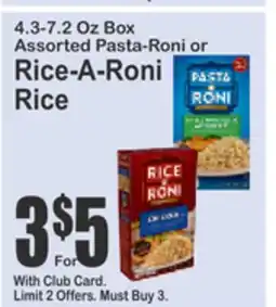 Almonte's Food Dynasty Marketplace Assorted Pasta-Roni or Rice-A-Roni Rice offer