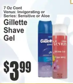Almonte's Food Dynasty Marketplace Gillette Shave Gel offer