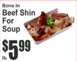 Almonte's Food Dynasty Marketplace Bone In Beef Shin For Soup offer