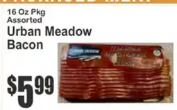 Almonte's Food Dynasty Marketplace 16 Oz Pkg Assorted Urban Meadow Bacon offer