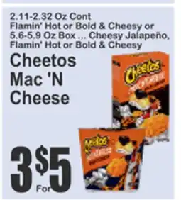 Almonte's Food Dynasty Marketplace Cheetos Mac 'N Cheese offer