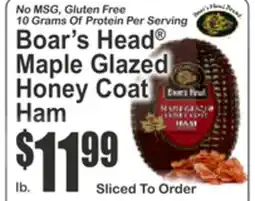 Almonte's Food Dynasty Marketplace Boar's Head Maple Glazed Honey Coat Ham offer