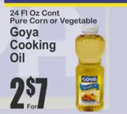 Almonte's Food Dynasty Marketplace 24 Fl Oz Cont Pure Corn or Vegetable Goya Cooking Oil offer