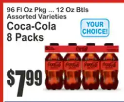 Almonte's Food Dynasty Marketplace Coca-Cola 8 Packs offer