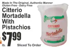 Almonte's Food Dynasty Marketplace Citterio Mortadella With Pistachios offer