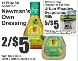 Almonte's Food Dynasty Marketplace Newman's Own Dressing offer