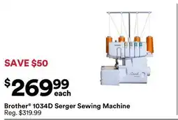 Michaels Brother 1034D Serger Sewing Machine offer