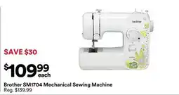 Michaels Brother SM1704 Mechanical Sewing Machine offer