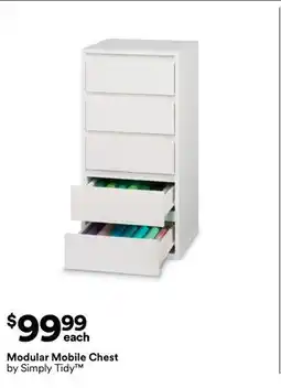 Michaels Modular Mobile Chest by Simply Tidy offer
