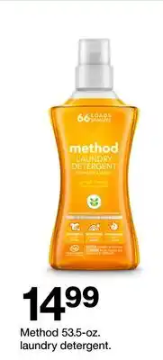 Target Method 53.5-oz. laundry detergent offer