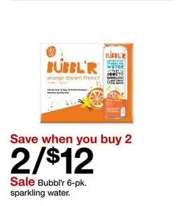 Target Bubbl'r 6-pk. sparkling water offer