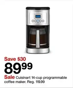 Target Cuisinart 14-cup programmable coffee maker offer