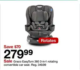 Target Graco EasyTurn 360 2-in-1 rotating convertible car seat offer