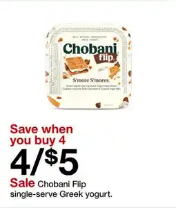 Target Chobani Flip single-serve Greek yogurt offer