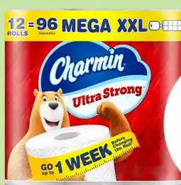 Target Charmin Ultra Strong 12-ct. Mega XXL toilet paper rolls offer