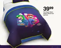 Target The Super Mario Galaxy Movie twin quilt set offer