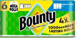 Target Bounty Select-a-Size 6-ct. mega paper towel rolls offer