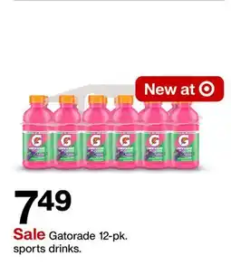 Target Gatorade 12-pk. sports drinks offer