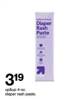 Target up & up 4-oz. diaper rash paste offer