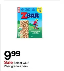 Target Select CLIF Zbar granola bars offer