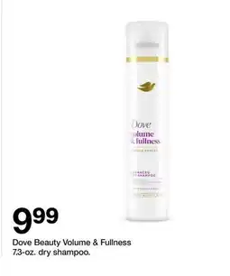 Target Dove Beauty Volume & Fullness 7.3-oz. dry shampoo offer