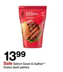 Target Select Good & Gather frozen beef patties offer