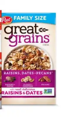 Target Post family-size cereal offer