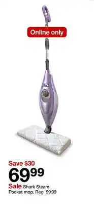 Target Shark Steam Pocket mop offer