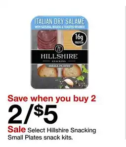 Target Select Hillshire Snacking Small Plates snack kits offer
