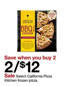 Target Select California Pizza Kitchen frozen pizza offer