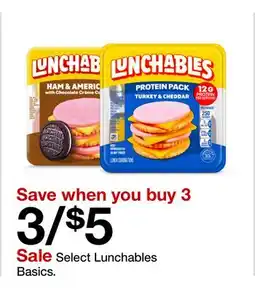 Target Select Lunchables Basics offer