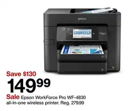 Target Epson WorkForce Pro WF-4830 all-in-one wireless printer offer