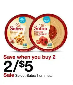 Target Select Sabra hummus offer