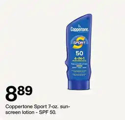 Target Coppertone Sport 7-oz. sun-screen lotion SPF 50 offer