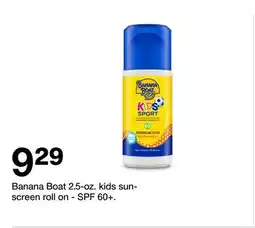 Target Banana Boat 2.5-oz. kids sun-screen roll on offer